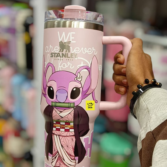 STITCH × Stanley Quencher H2.0 Tumbler – 1200ml Baby Pink