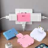 JispMart 3-in-1 plug converter for charging multiple devices simultaneously with compact design