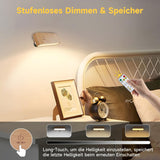 360 degree magnetic desk lamp with adjustable brightness and remote control for versatile lighting