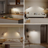 360 degree magnetic desk lamp in various home settings highlighting its versatility and modern design