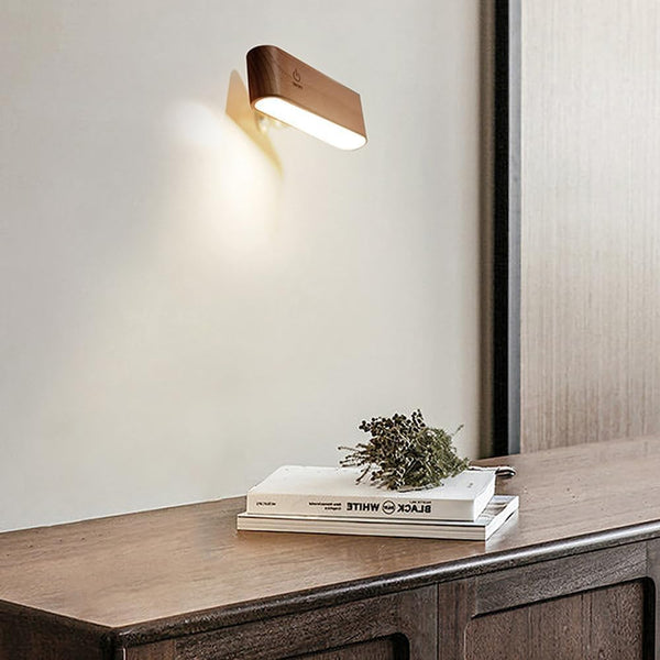 Stylish 360 degree magnetic desk lamp in brown color, perfect for modern home decor and task lighting