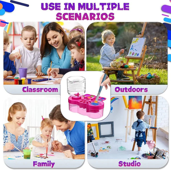 5-in-1 Paint Brush Cleaner with Palette & Rinser