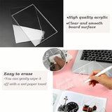 3D LED Message Board made of high-quality acrylic with smooth surface for easy writing and erasing