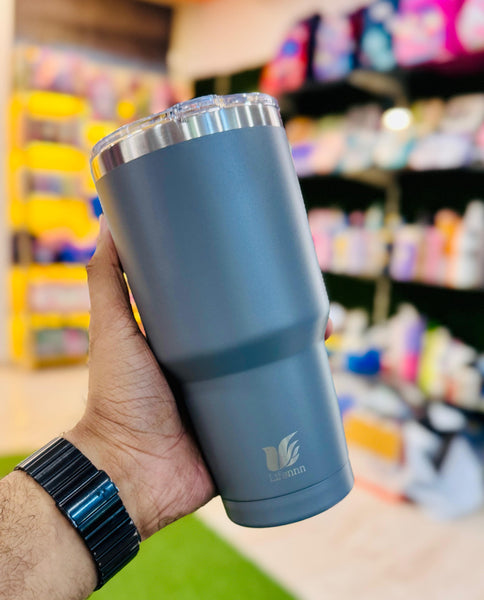 Insulated Steel Tumbler – 900ml | Hot & Cold | Double Valve | Free Delivery
