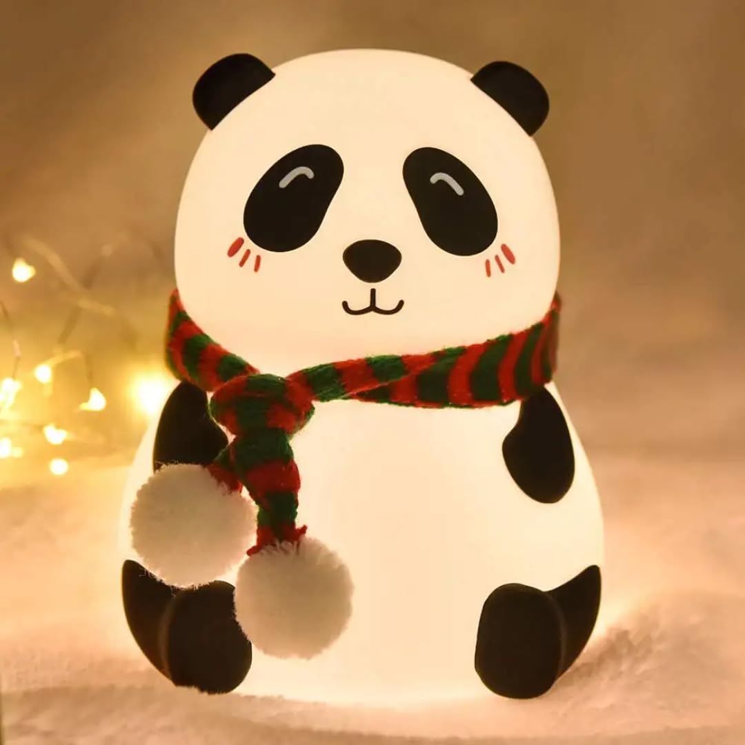 Cute Panda Night Light Kawaii Table Lamp for Kids