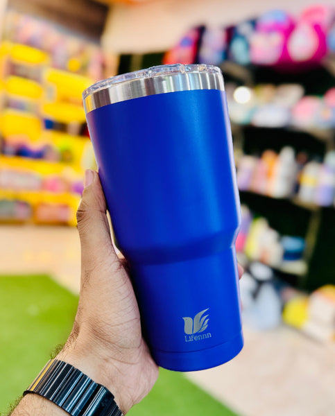 Insulated Steel Tumbler – 900ml | Hot & Cold | Double Valve | Free Delivery