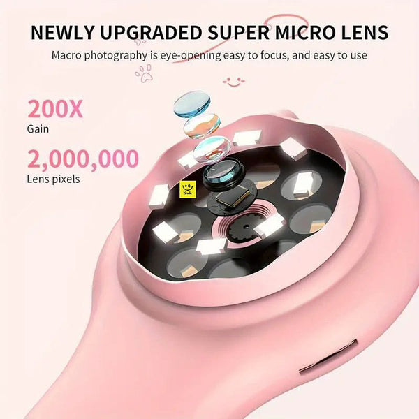 Kids Digital Microscope with HD Camera – 2.0” IPS Screen
