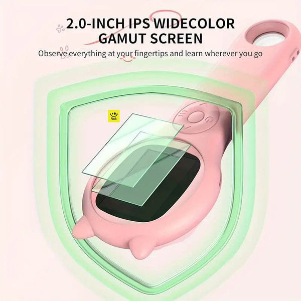 Kids Digital Microscope with HD Camera – 2.0” IPS Screen