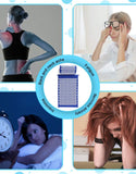 Dropdash acupressure mat and cushion set designed to relieve fatigue and neck ache