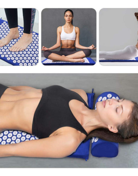 Dropdash acupressure mat and cushion set for relaxation and wellness practice