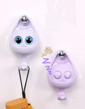Dropdash cute key hooks for walls in purple with adorable eyes and a playful design for kids' rooms