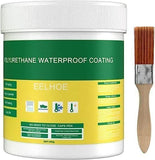 Polyurethane waterproof coating container with brush for applying waterproof glue for bathrooms