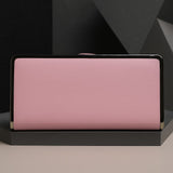 Elegant pink studded clutch with a sleek design and metal accents for stylish evening outings