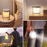 Stylish foldable LED table lamp designed for versatile indoor and outdoor use, featuring a portable design