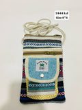 Himalayan hemp crossbody bag with colorful patterns and adjustable strap for everyday use