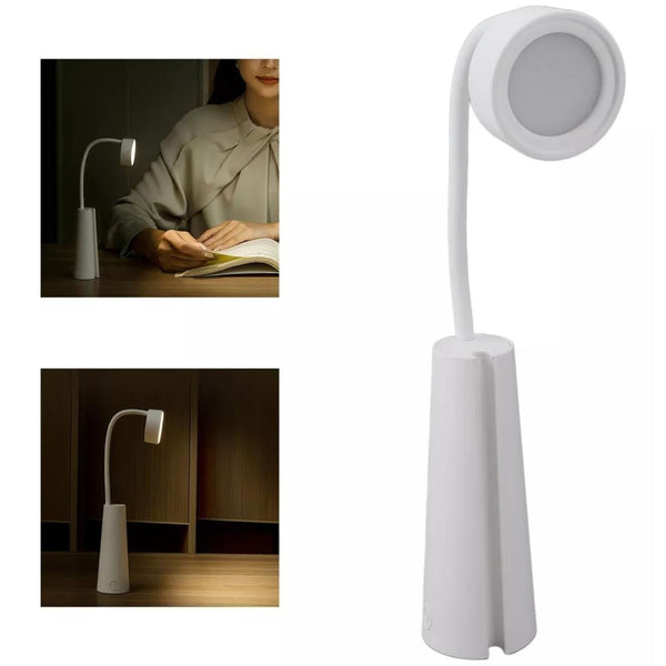 Modern LED study lamp for students with adjustable neck and minimalist design for focused lighting
