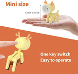Cute mini LED desk lamp with a playful antler design, easy one key operation and compact size
