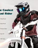 Dropdash motorcycle protective goggles with anti-glare features for a safe riding experience