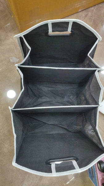 Multi-function storage bag with three compartments and handles for versatile organization