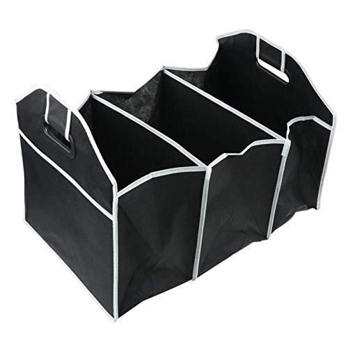 Black multi-function storage bag with three compartments and handles for easy organization