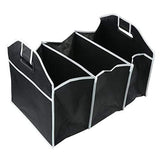 Black multi-function storage bag with three compartments and handles for easy organization