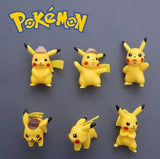Pikachu action figure set featuring six unique poses and expressions for Pokemon collectors