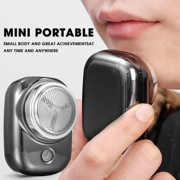 Compact mini portable electric shaver designed for convenient grooming anytime and anywhere