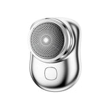 Portable electric shaver with a sleek design for convenient grooming on the go