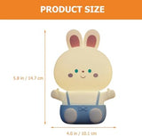 Silicone bunny night light in playful design, perfect for children's rooms and nighttime comfort