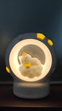Cute Sleeping Cat LED Night Light in a Cloud Design for a Cozy Bedroom Atmosphere