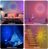 Smart firework LED light designed for versatile home decor in living rooms, bedrooms, and children's rooms