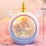 Unicorn LED Night Light for Kids featuring a charming unicorn and starry design in a soft glow