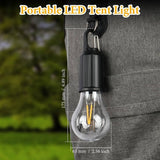 Portable LED tent light with USB emergency bulb light feature for outdoor use