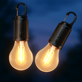 JispMart USB emergency bulb light with warm glow, perfect for power outages and outdoor activities