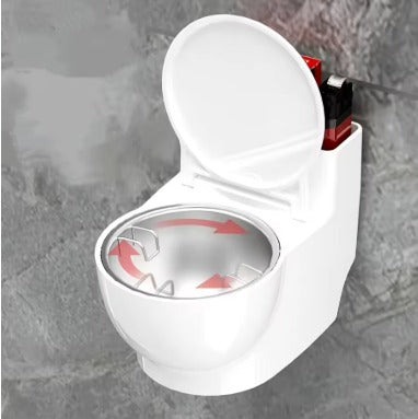 Sleek wall-mounted toilet ashtray with a lid and modern design for convenient use